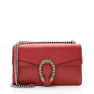 Gucci Leather Crystal Dionysus Medium Shoulder Bag